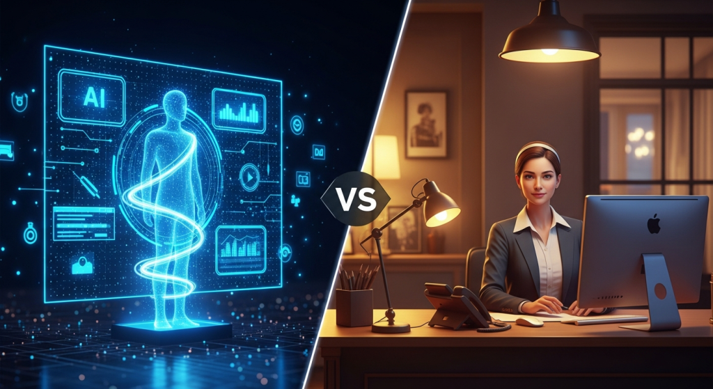 AI Virtual Assistant vs. Human Receptionist: Your SMB’s Ultimate Cost-Benefit Guide